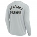 Футболка с длинным рукавом Miami Dolphins Fanatics Signature Unisex Super Soft - Gray