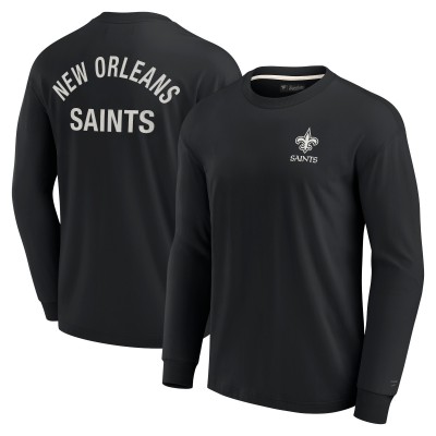 Футболка с длинным рукавом New Orleans Saints Fanatics Signature Unisex Super Soft - Black