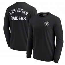Футболка с длинным рукавом Las Vegas Raiders Fanatics Signature Unisex Super Soft - Black