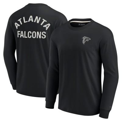 Футболка с длинным рукавом Atlanta Falcons Unisex Elements Super Soft - Black