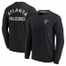 Футболка с длинным рукавом Atlanta Falcons Unisex Elements Super Soft - Black