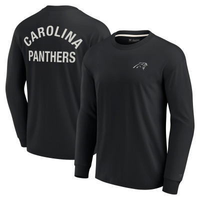 Футболка с длинным рукавом Unisex Carolina Panthers Fanatics Black Elements Super Soft