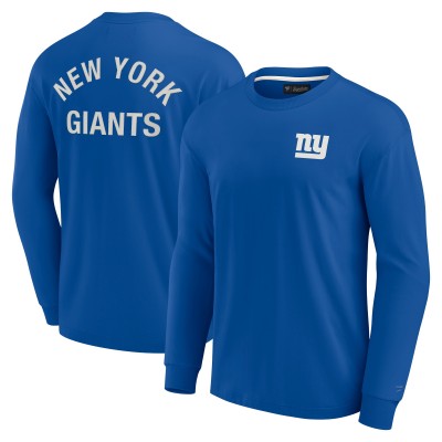 Футболка с длинным рукавом New York Giants Fanatics Signature Unisex Super Soft - Royal
