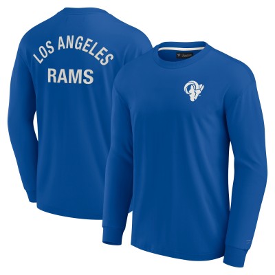 Футболка с длинным рукавом Los Angeles Rams Fanatics Signature Unisex Super Soft - Royal