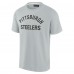 Unisex Pittsburgh Steelers Fanatics Gray Elements Super Soft Short Sleeve T-Shirt