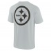 Unisex Pittsburgh Steelers Fanatics Gray Elements Super Soft Short Sleeve T-Shirt