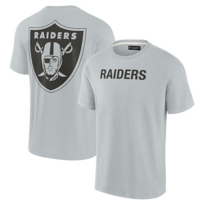 Футболка Las Vegas Raiders Fanatics Signature Unisex Super Soft Short Sleeve - Gray