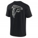 Футболка Atlanta Falcons Unisex Elements Super Soft Short Sleeve - Black