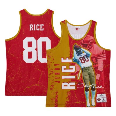 Майка Jerry Rice San Francisco 49ers Mitchell & Ness 1994 Player Burst - Scarlet