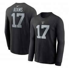 Футболка с длинным рукавом Davante Adams Las Vegas Raiders Nike Player Name & Number - Black