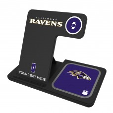 Baltimore Ravens Personalized 3-in-1 Charging Station