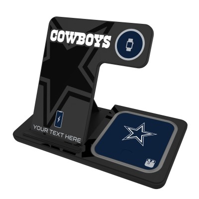 Dallas Cowboys Personalized 3-in-1 Charging Station