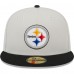 Бейсболка Pittsburgh Steelers New Era Super Bowl Champions Patch 59FIFTY - Khaki/Black