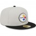 Бейсболка Pittsburgh Steelers New Era Super Bowl Champions Patch 59FIFTY - Khaki/Black