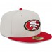 Бейсболка San Francisco 49ers New Era Super Bowl Champions Patch 59FIFTY - Khaki/Scarlet