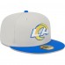 Бейсболка Los Angeles Rams New Era Super Bowl Champions Patch 59FIFTY - Khaki/Royal