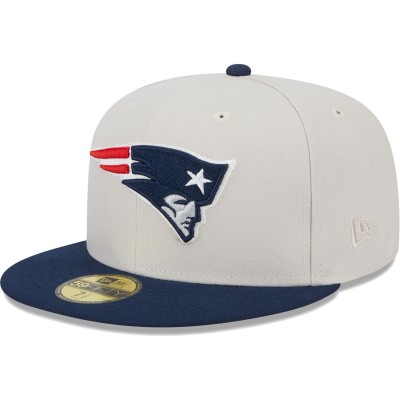Бейсболка New England Patriots New Era Super Bowl Champions Patch 59FIFTY - Khaki/Navy
