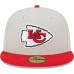 Бейсболка Kansas City Chiefs New Era Super Bowl Champions Patch 59FIFTY - Khaki/Red