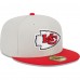 Бейсболка Kansas City Chiefs New Era Super Bowl Champions Patch 59FIFTY - Khaki/Red