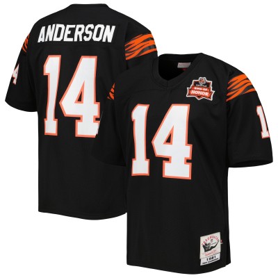 Игровая джерси Ken Anderson Cincinnati Bengals Mitchell & Ness 1981 Authentic Retired - Black
