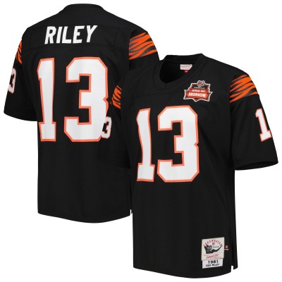 Игровая джерси Ken Riley Cincinnati Bengals Mitchell & Ness 1981 Authentic Retired - Black