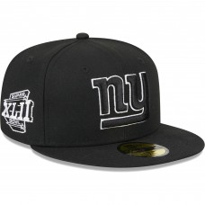 Бейсболка New York Giants New Era Super Bowl XLII Side Patch 59FIFTY - Black