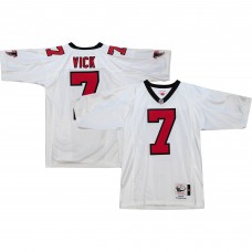 Джерси Atlanta Falcons 2001 Michael Vick Mitchell & Ness White Authentic Throwback Retired Player Джерси Atlanta Falcons 2001 Michael Vick Mitchell & Ness White Authentic Throwback Retired Player