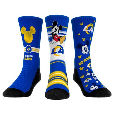 Три пары носков Los Angeles Rams Rock Em Unisex Disney