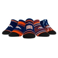 Unisex Denver Broncos Rock Em Socks Super Fan Five-Pack Low-Cut Socks Set