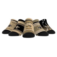 Unisex New Orleans Saints Rock Em Socks Super Fan Five-Pack Low-Cut Socks Set