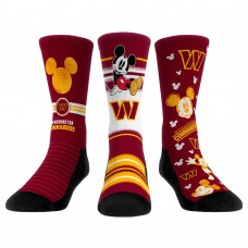 Три пары носков Washington Commanders Rock Em Socks Youth Disney