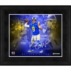 Facsimile Signature Los Angeles Rams Matthew Stafford Fanatics Authentic Framed 16 x 20 Stars of the Game Collage
