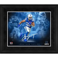 Facsimile Signature Indianapolis Colts Jonathan Taylor Fanatics Authentic Framed 16 x 20 Stars of the Game Collage