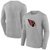 Футболка с длинным рукавом Arizona Cardinals Heather Gray Primary Team Logo Футболка с длинным рукавом Arizona Cardinals Heather Gray Primary Team Logo