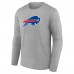 Футболка с длинным рукавом Buffalo Bills Primary Team Logo - Heather Gray