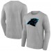 Футболка с длинным рукавом Carolina Panthers Primary Team Logo - Heather Gray