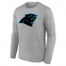 Футболка с длинным рукавом Carolina Panthers Primary Team Logo - Heather Gray