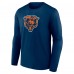 Футболка с длинным рукавом Chicago Bears Primary Team Logo - Navy