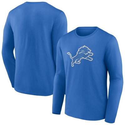 Футболка с длинным рукавом Detroit Lions Primary Team Logo - Blue