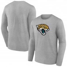 Футболка с длинным рукавом Jacksonville Jaguars Primary Team Logo - Heather Gray