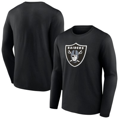 Футболка с длинным рукавом Las Vegas Raiders Primary Team Logo - Black