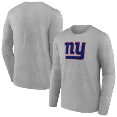 Футболка с длинным рукавом New York Giants Primary Team Logo - Heather Gray