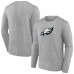Футболка с длинным рукавом Philadelphia Eagles Primary Team Logo - Heather Gray