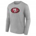 Футболка с длинным рукавом San Francisco 49ers Primary Team Logo - Heather Gray