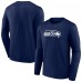 Футболка с длинным рукавом Seattle Seahawks Primary Team Logo - College Navy
