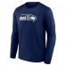 Футболка с длинным рукавом Seattle Seahawks Primary Team Logo - College Navy