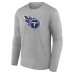 Футболка с длинным рукавом Tennessee Titans Primary Team Logo - Heather Gray