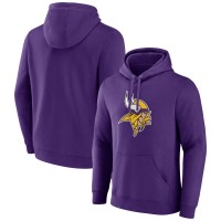 Minnesota Vikings Purple Primary Team Logo Fitted Pullover Hoodie