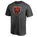 Футболка Chicago Bears Fanatics Heather Charcoal Primary Logo