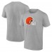 Футболка Cleveland Browns Fanatics Heather Gray Primary Logo